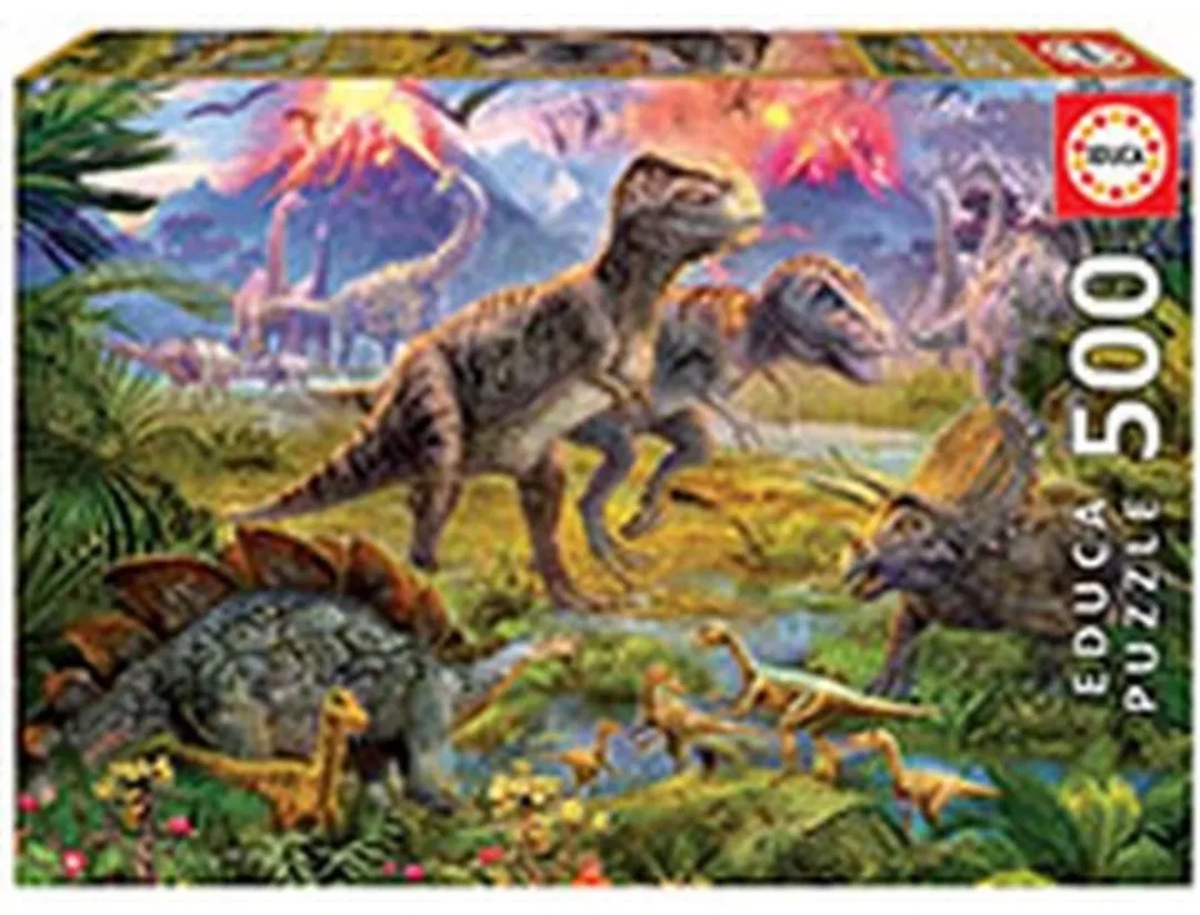 Educa Dinosaur Gathering Puzzel 500 Stuks - Meerkleurig