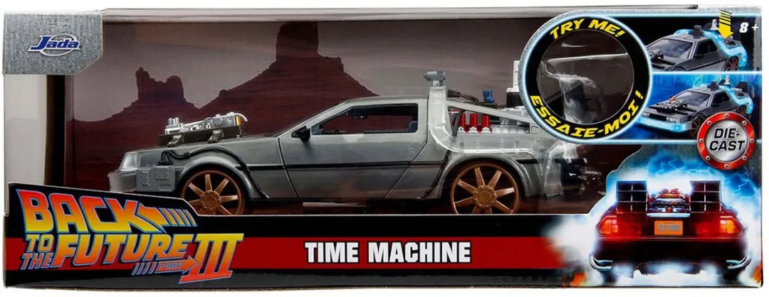 Jada Toys Back to the Future DeLorean 1/24 Diecast Model - Multi