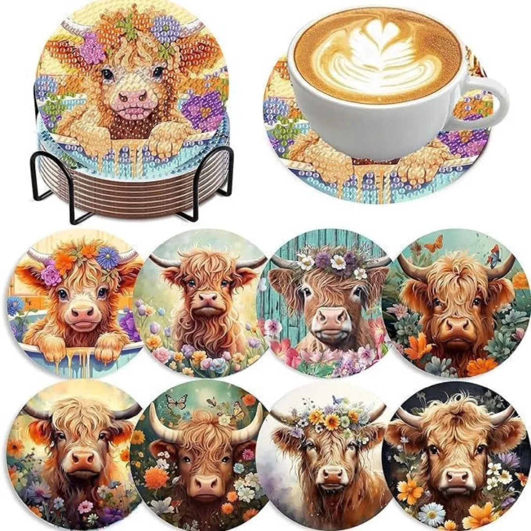 VDTOYS Diamond Painting Highland Cow AE-513