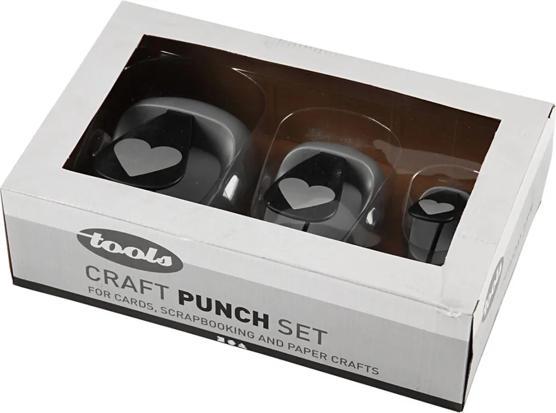 Creativ Company Ponsen Set - 3 Stuks 49mm Grijs
