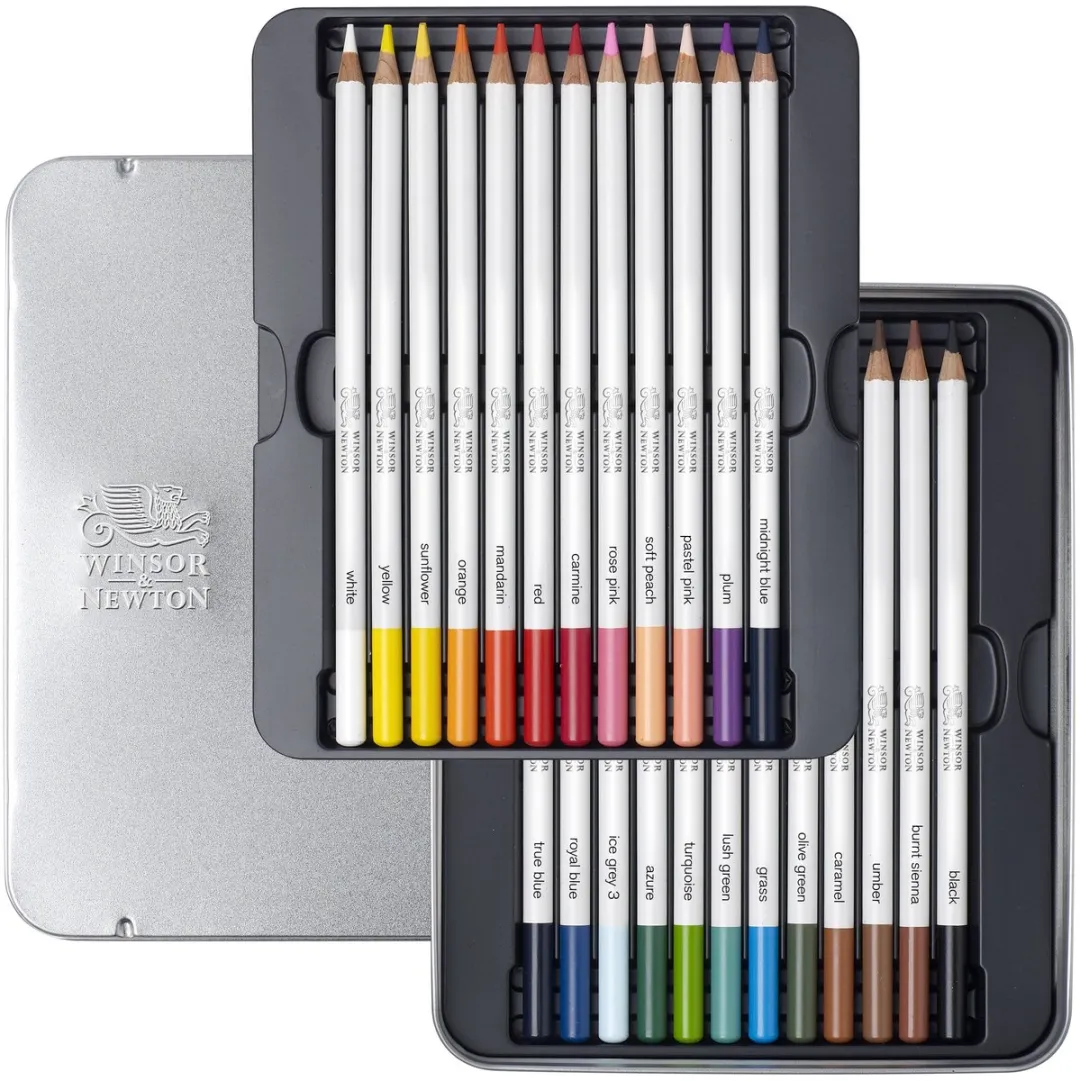 Winsor & Newton Studio Collection Waterverfpotloden 24 Stuks - Dikcores