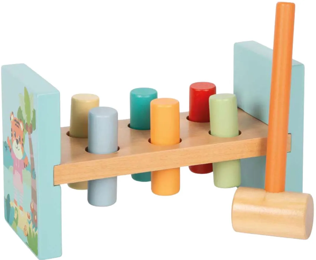 Small Foot Houten Hamerbank Jungle Friends FSC 12763 - 7 Stuks