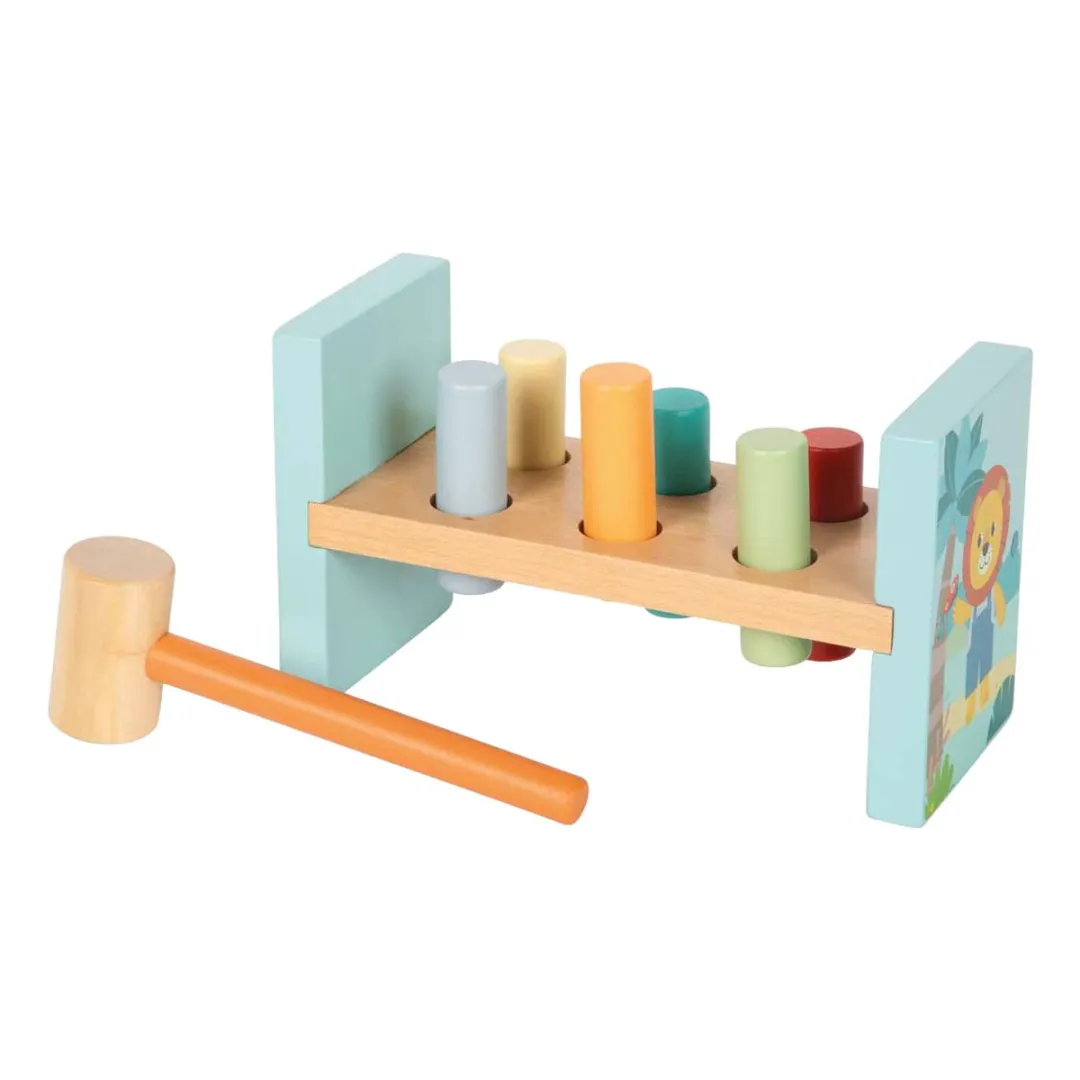 Small Foot Houten Hamerbank Jungle Friends FSC 12763 - 7 Stuks
