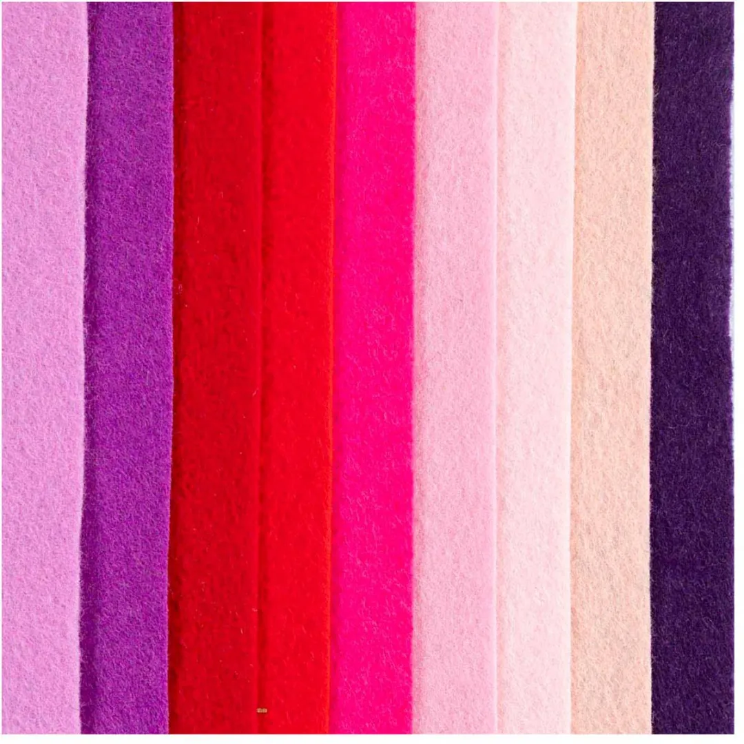 Creativ Company Hobbyvilt A4 Paars/Roze - 10 Stuks