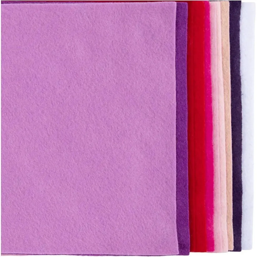 Creativ Company Hobbyvilt A4 Paars/Roze - 10 Stuks