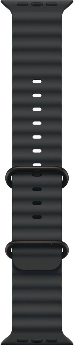 Apple Watch Ultra 2 zwart titanium - zwart ocean-bandje