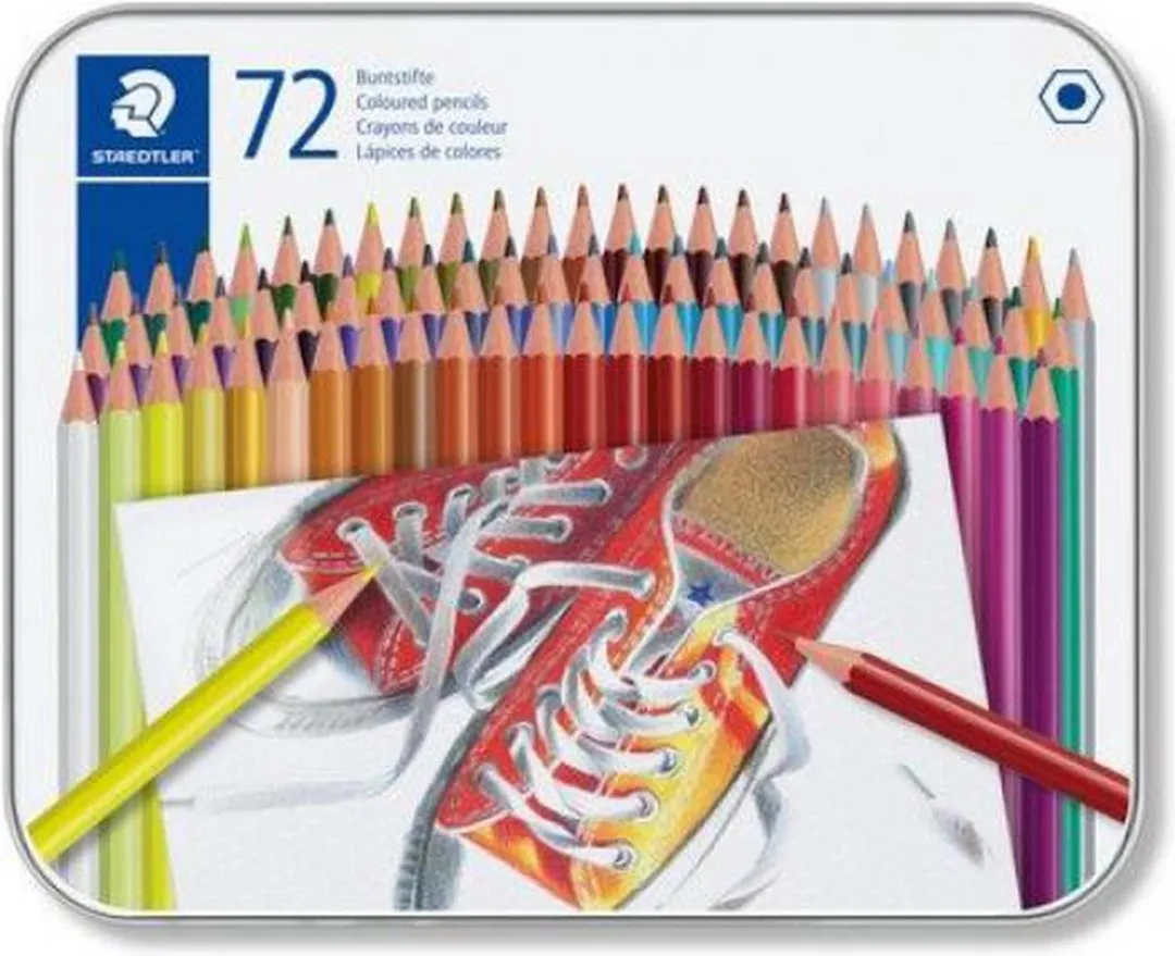 STAEDTLER Houtvrij Kleurpotlood 72-delig - Metal Etui