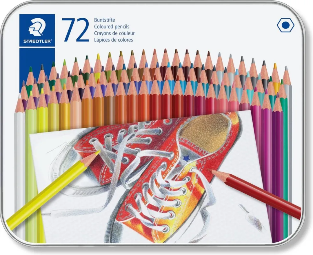 STAEDTLER Houtvrij Kleurpotlood 72-delig - Metal Etui