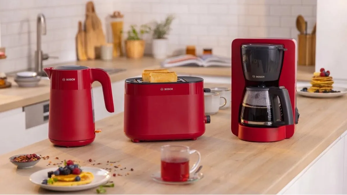 Bosch TWK2M164 Waterkoker 2400W - 1,7L - Rood