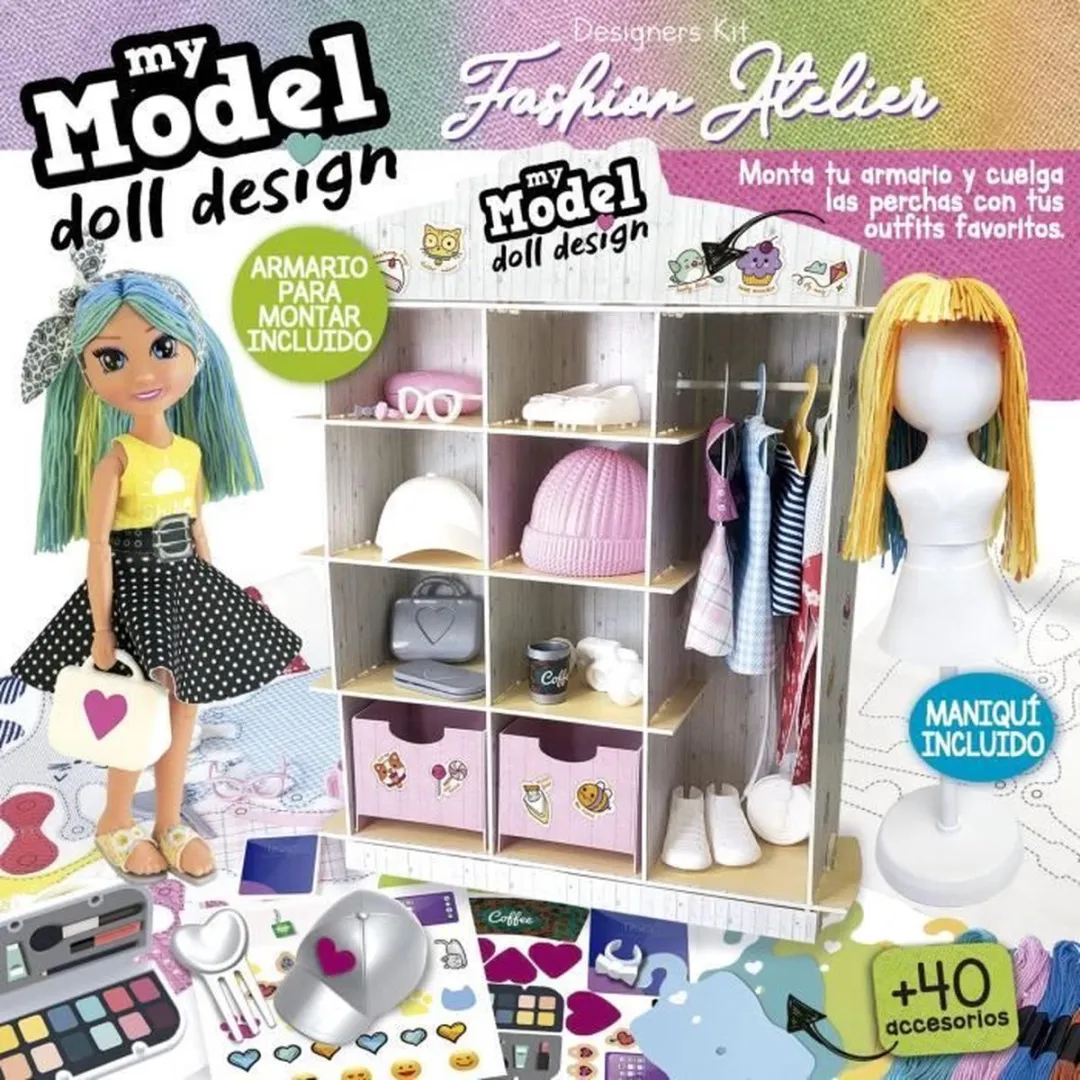 Educa Poppenontwerp Modeatelier ED19350 - Multicolor