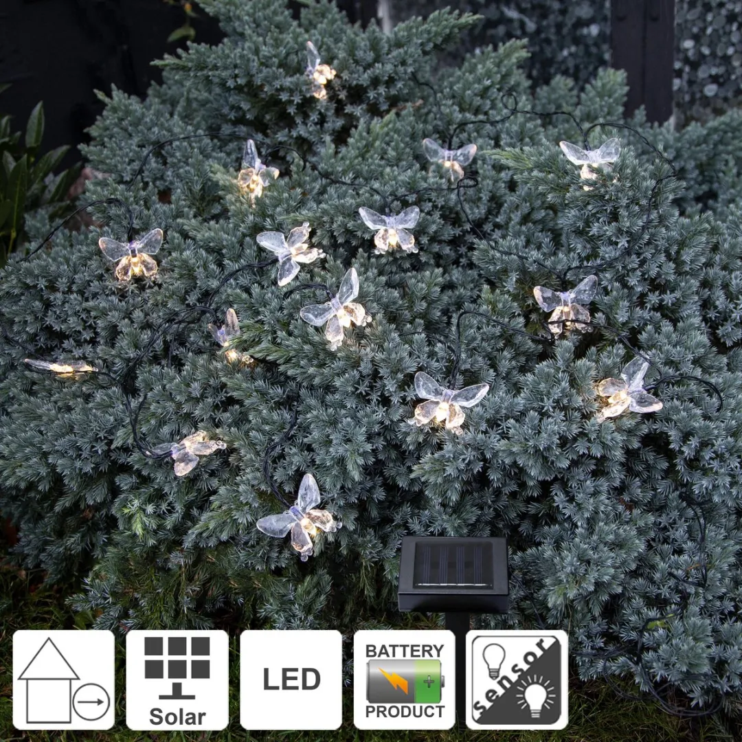 Star Trading Solar Fairy Lights Papillon - Transparant - afbeelding 6 van 6