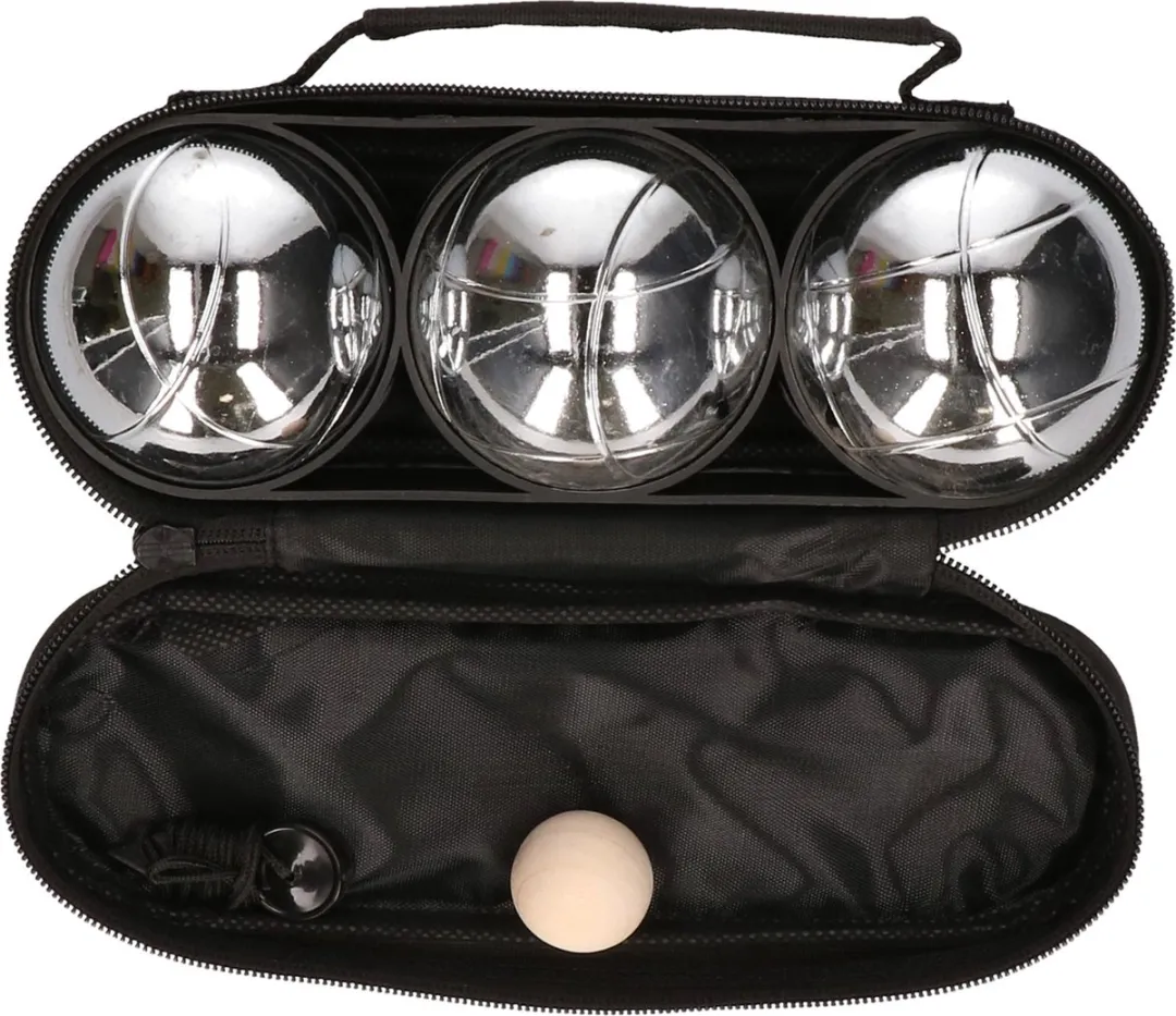 Eddy Toys Petanque Set 5-delig - 3 Ballen + Kleine Bal