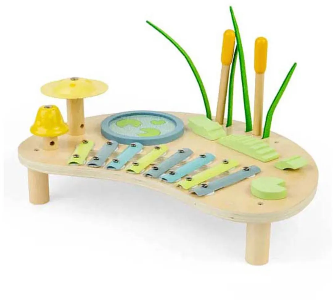 BIGJIGS Jungle Muziekbureau - Houten Alligator - Multi