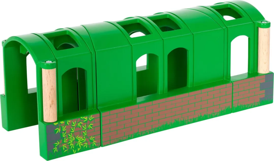 BRIO Groene Flexibele Tunnel 33709 - Veelkleurig