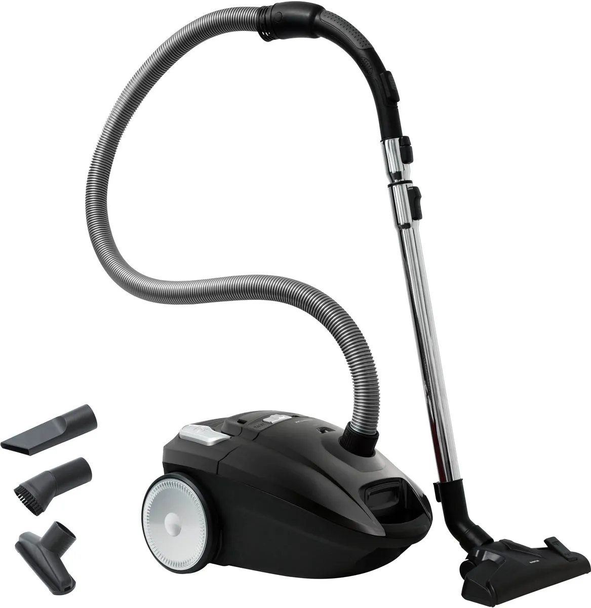 Inventum ST306ZZA Stofzuiger met zak - 3L HEPA13 - 7m - Zwart