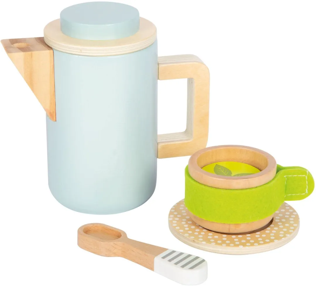 Small Foot Houten Speelkeuken Koffie- en Theeservies - Multicolor