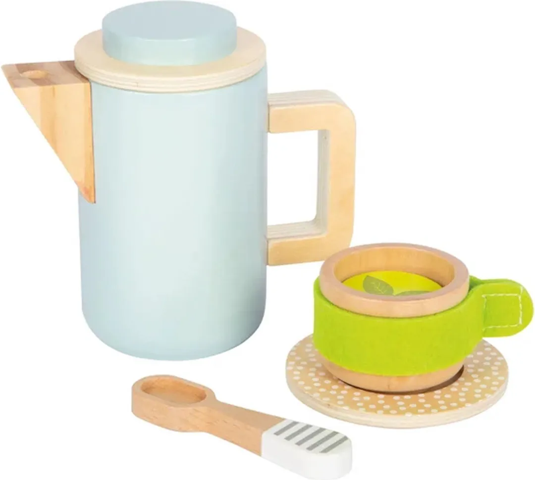 Small Foot Houten Speelkeuken Koffie- en Theeservies - Multicolor
