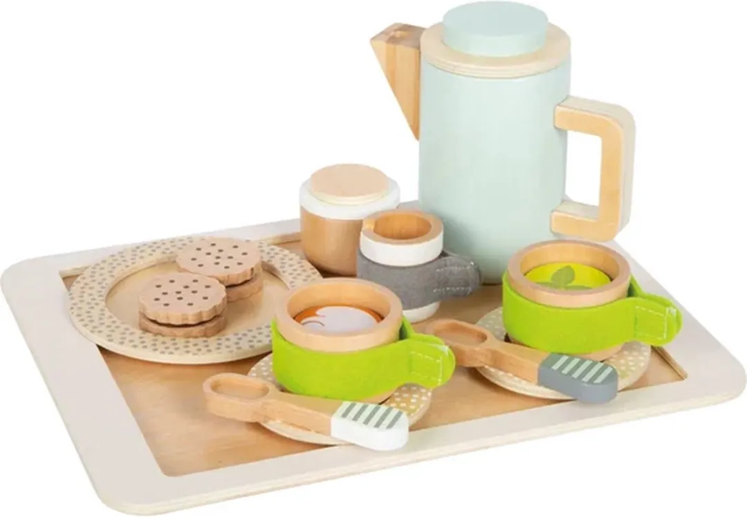 Small Foot Houten Speelkeuken Koffie- en Theeservies - Multicolor