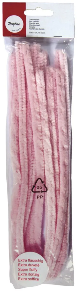 Rayher Chenilledraad Roze - 10 Stuks