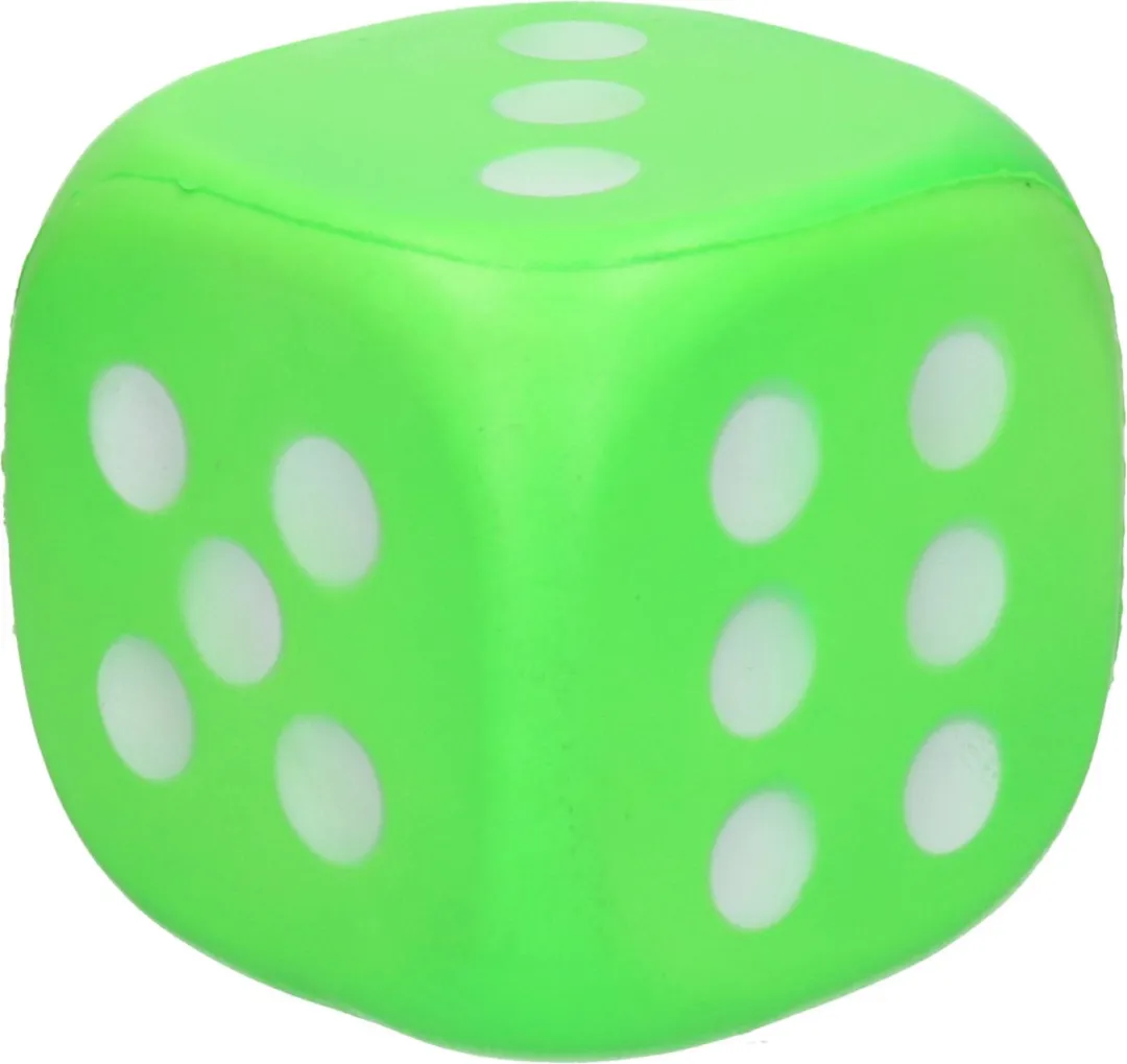 Johntoy Foam Dobbelsteen 12cm - Groen