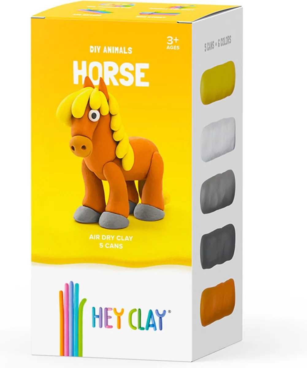 TM Toys Hey Clay DIY Paard Knutselset - 5 Stuks