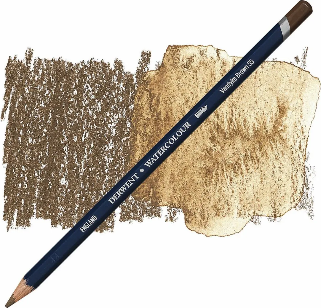Derwent Watercolour Potlood Vandyke Brown 55