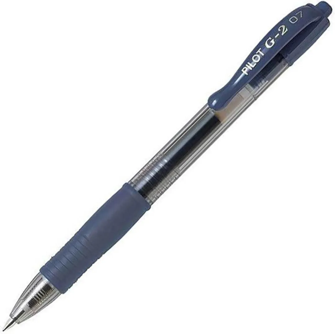 Pilot G2 Gelpen Doos 12 Stuks - Medium Tip - Blauw/Zwart