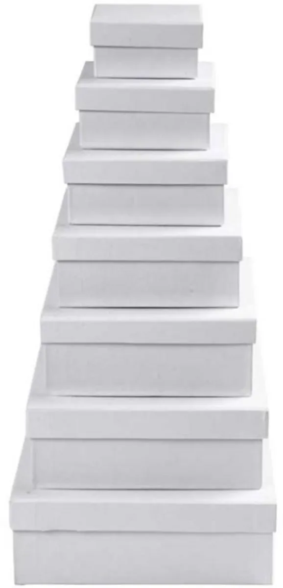 Creativ Company Kartonnen Vierkante Dozen Set