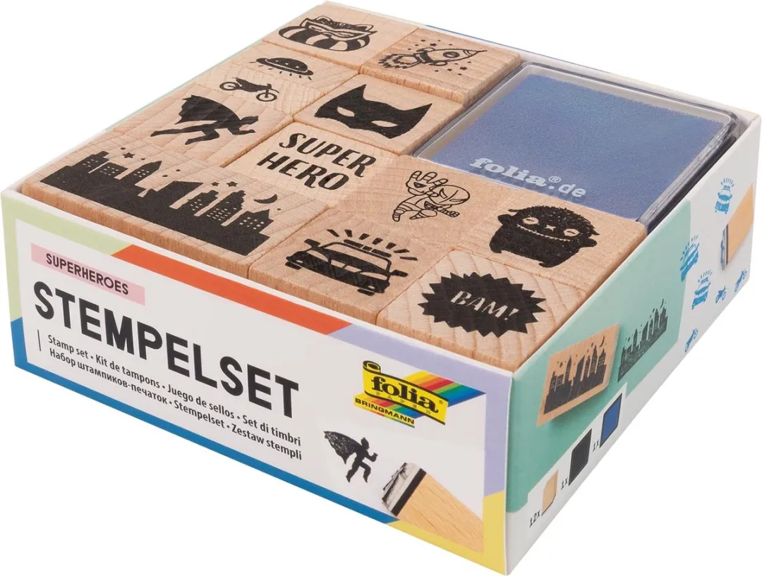 Folia 31103 Stempelset Natuurlijk - 26 Stuks