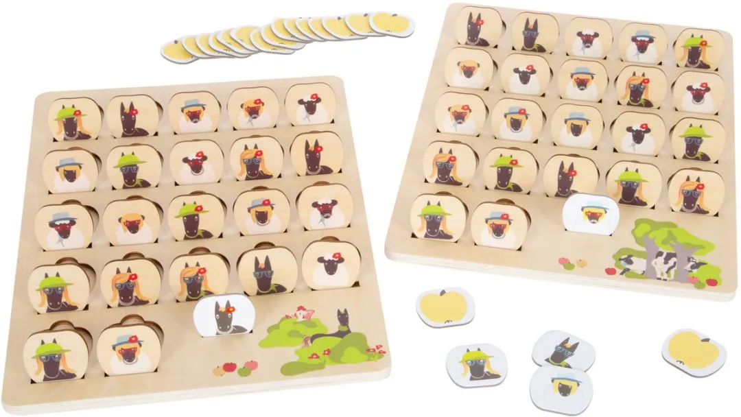 Small Foot Raad Eens Wie Houten Bordspel - 2-6 Spelers