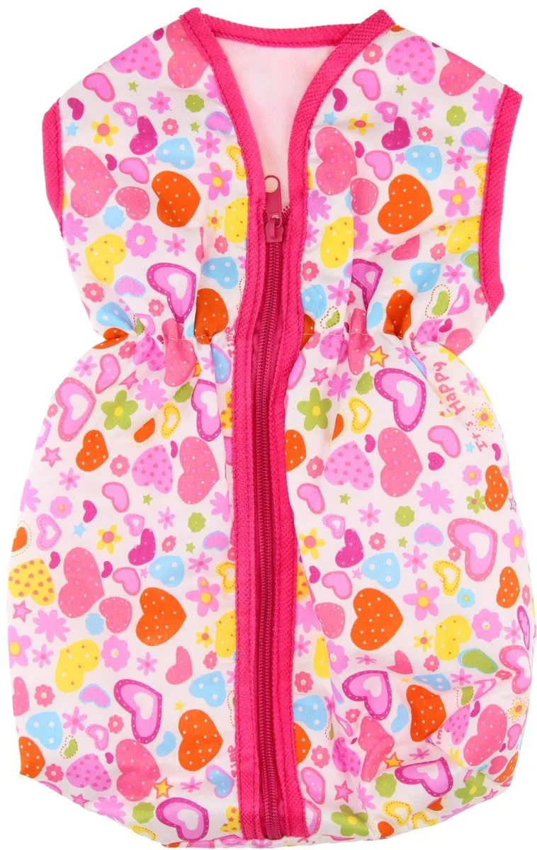 Johntoy Slaapzak Babypop Rose 38cm - Roze