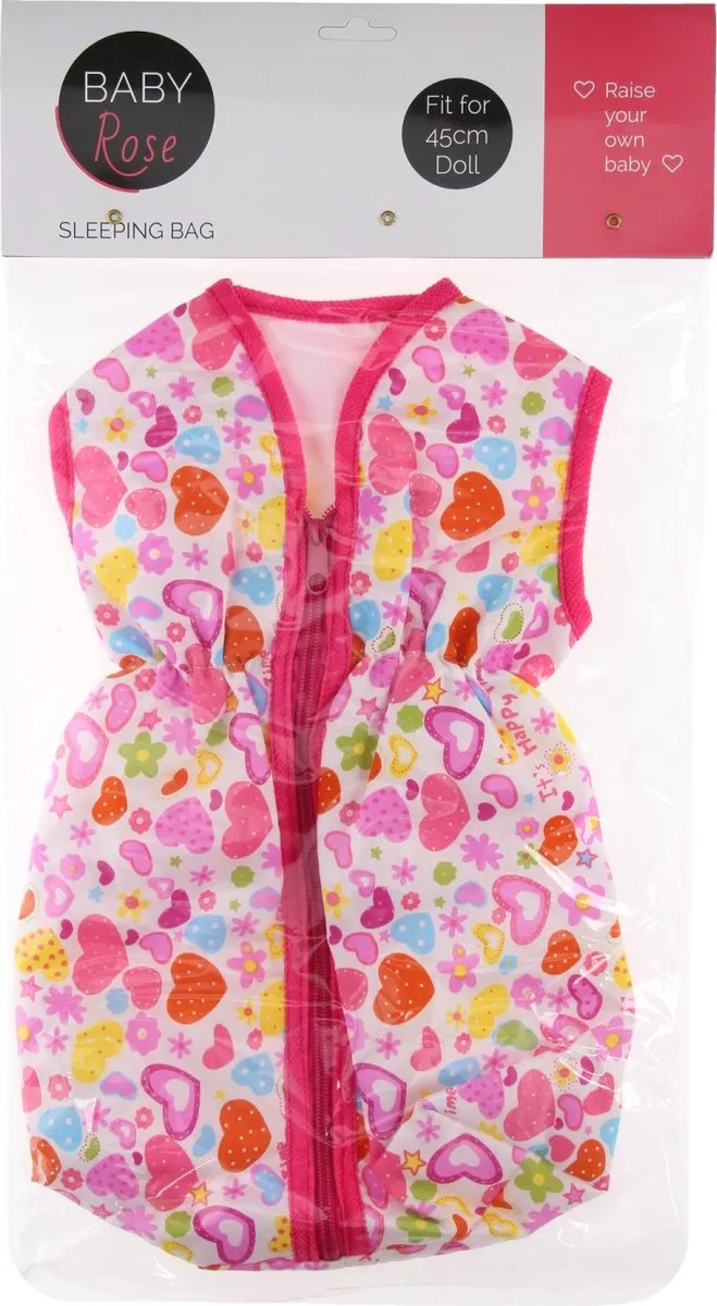Johntoy Slaapzak Babypop Rose 38cm - Roze