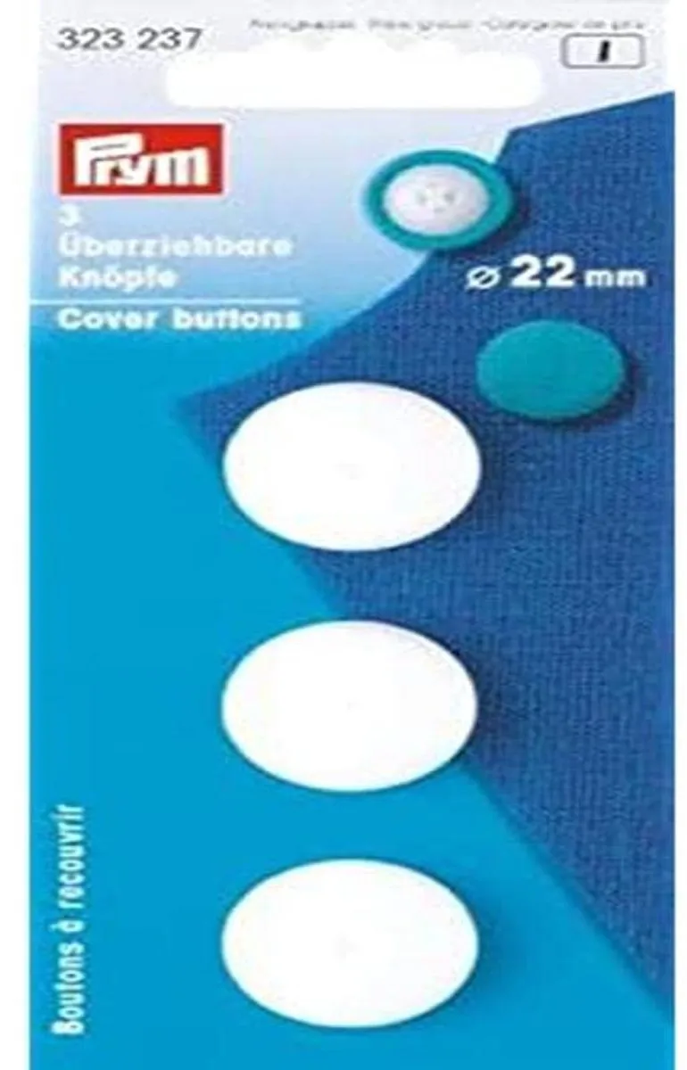 Prym Stofknopen 22mm Wit - 3 Stuks