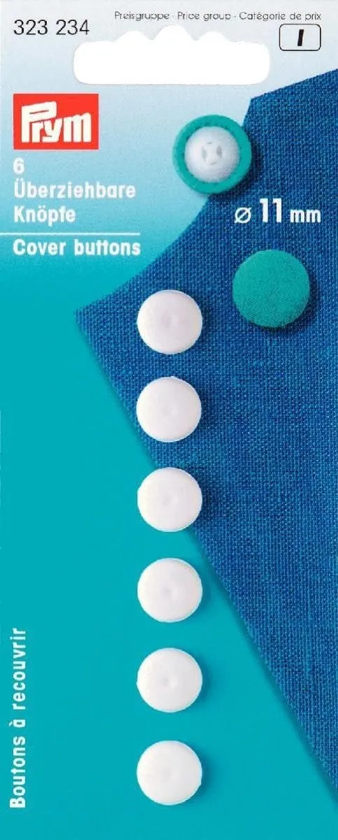Prym Stofknopen 22mm Wit - 3 Stuks
