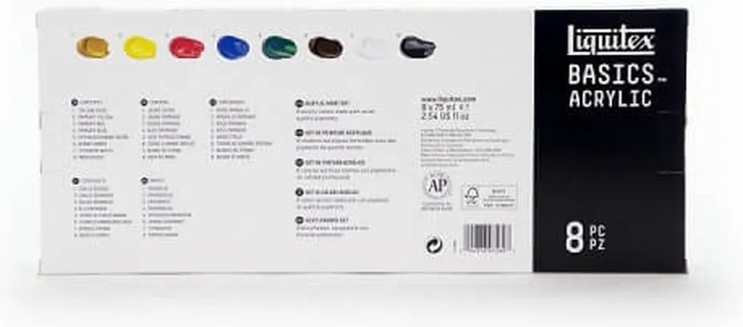 Liquitex Basics Acrylverfset 8x75ml