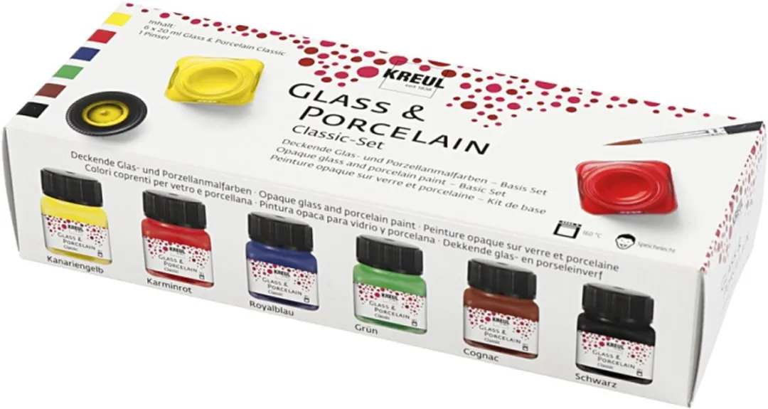 C.Kreul Glas- & Porseleinverf 6x20ml Multicolor