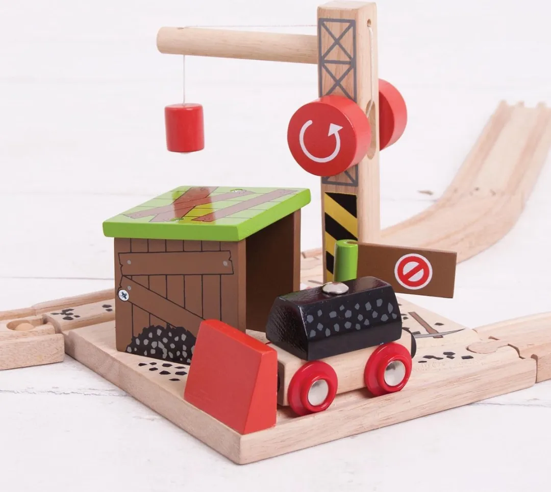 BIGJIGS Houten Treinrails Kolenmijn BJT255 - afbeelding 6 van 6