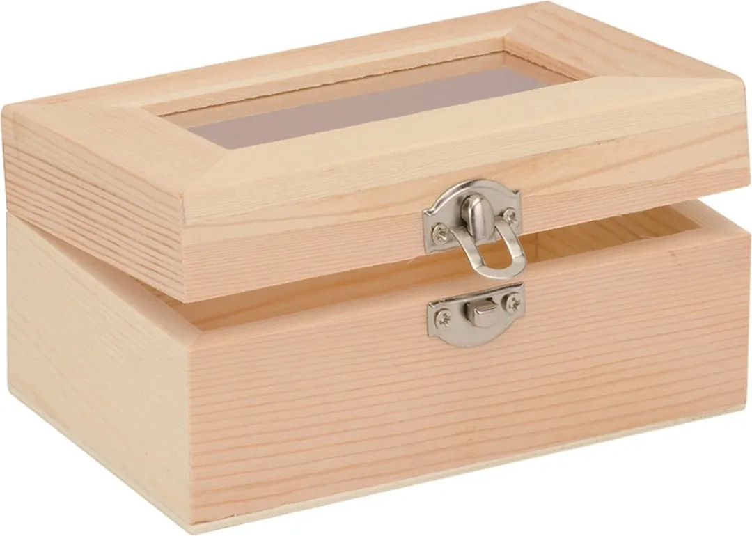 Glorex Hobby Lichtbruin Opbergkistje 12x8x6cm