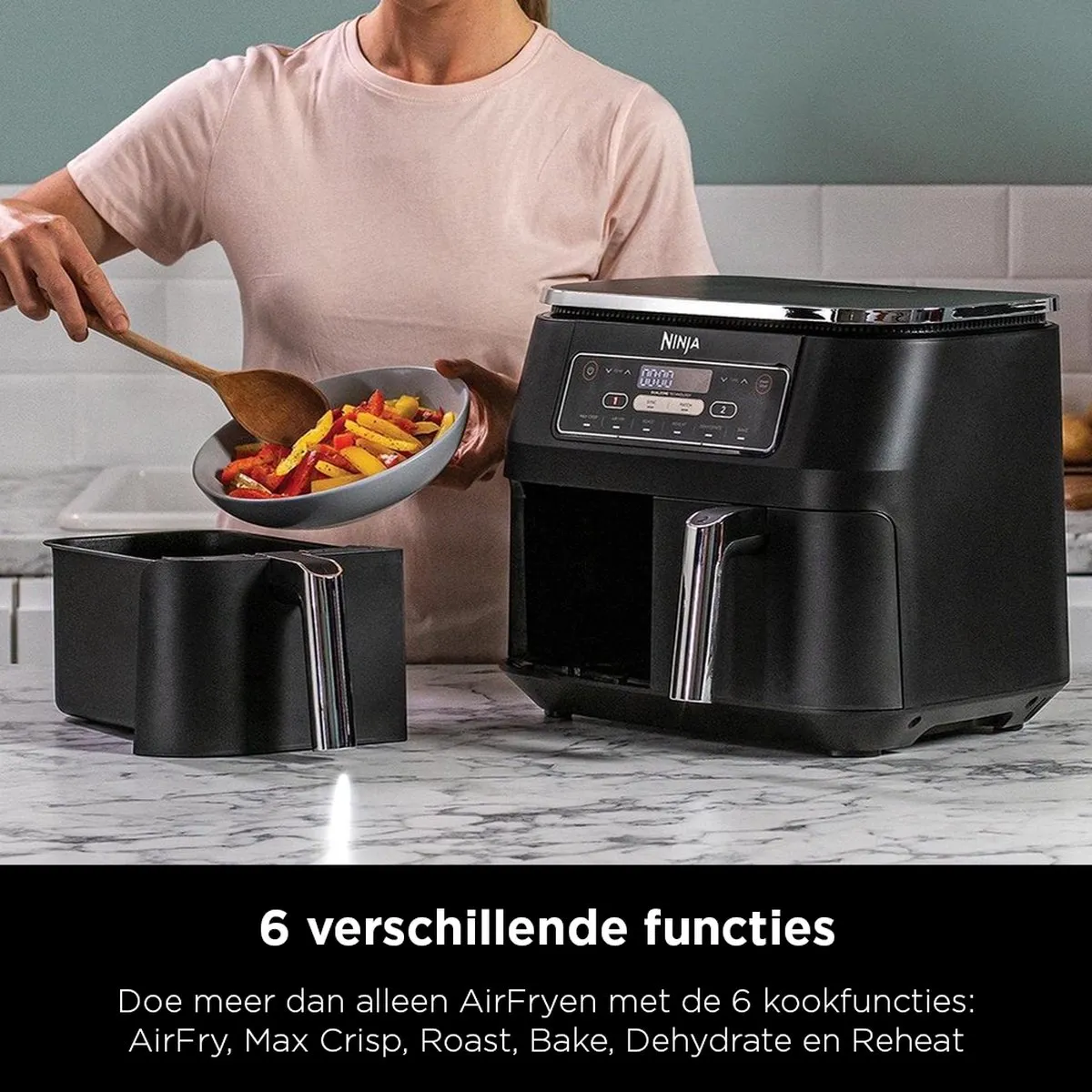Ninja DualZone AF300EU Dubbele Airfryer XXL 7.6L - 2400W - afbeelding 6 van 6