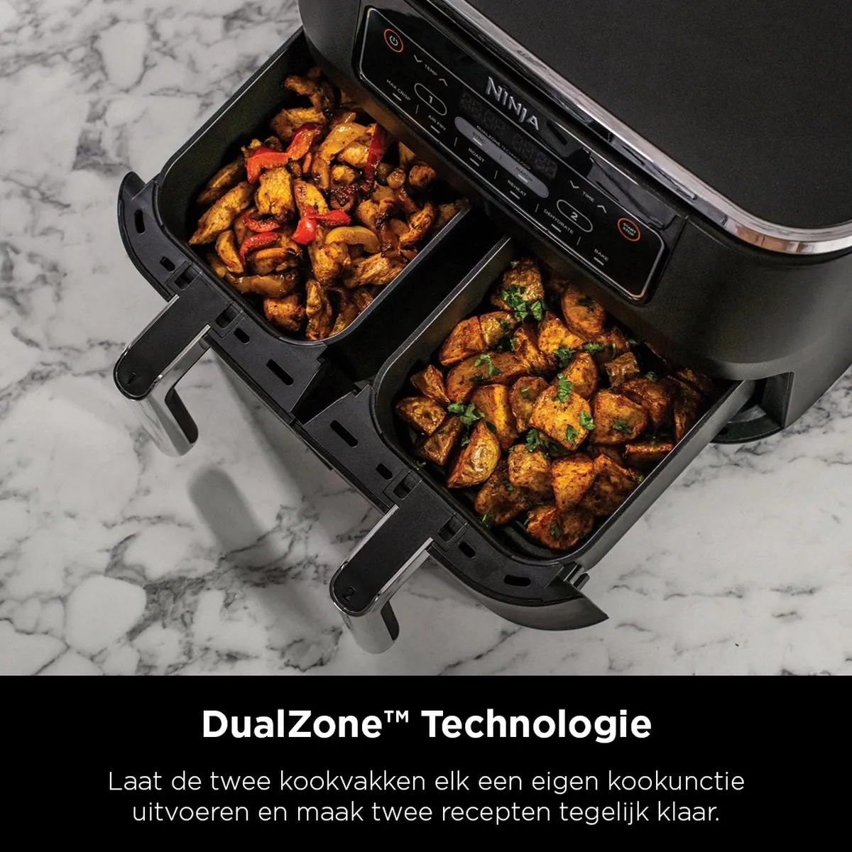 Ninja DualZone AF300EU Dubbele Airfryer XXL 7.6L - 2400W