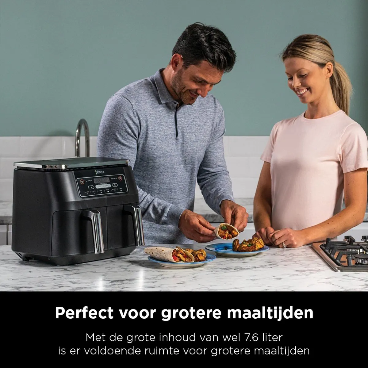 Ninja DualZone AF300EU Dubbele Airfryer XXL 7.6L - 2400W