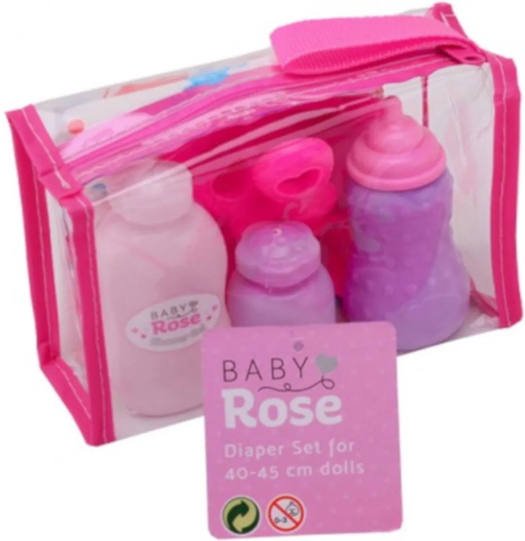 Johntoy Baby Rose Verzorgset 27655 - Babypop