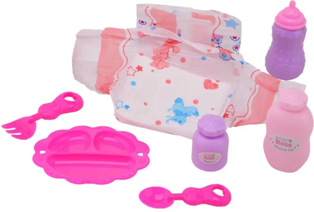 Johntoy Baby Rose Verzorgset 27655
