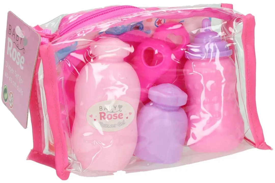 Johntoy Baby Rose Verzorgset 27655 - Babypop