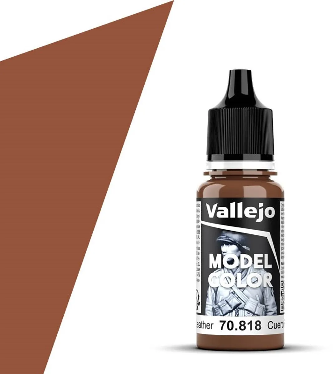 Vallejo Model Color Red Leather Acrylverf 17ml