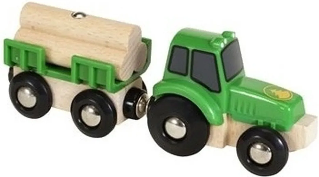BRIO Tractor met aanhanger 33799 - Speelgoedtrein - Groen