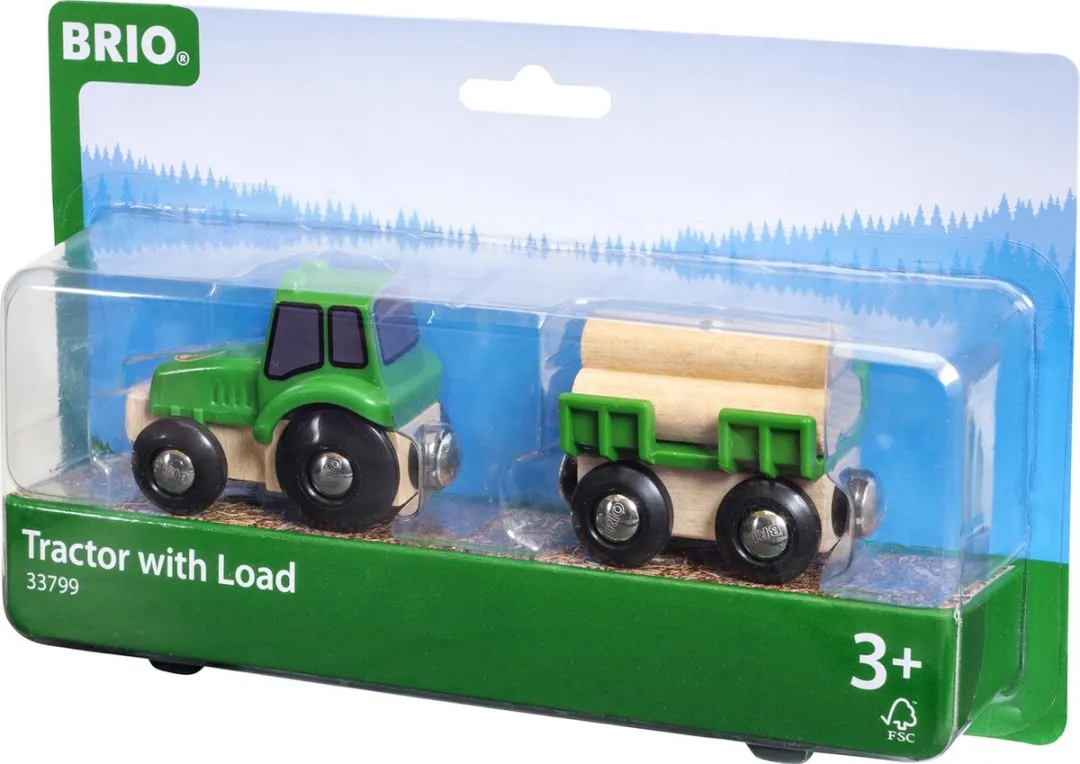 BRIO Tractor met aanhanger 33799