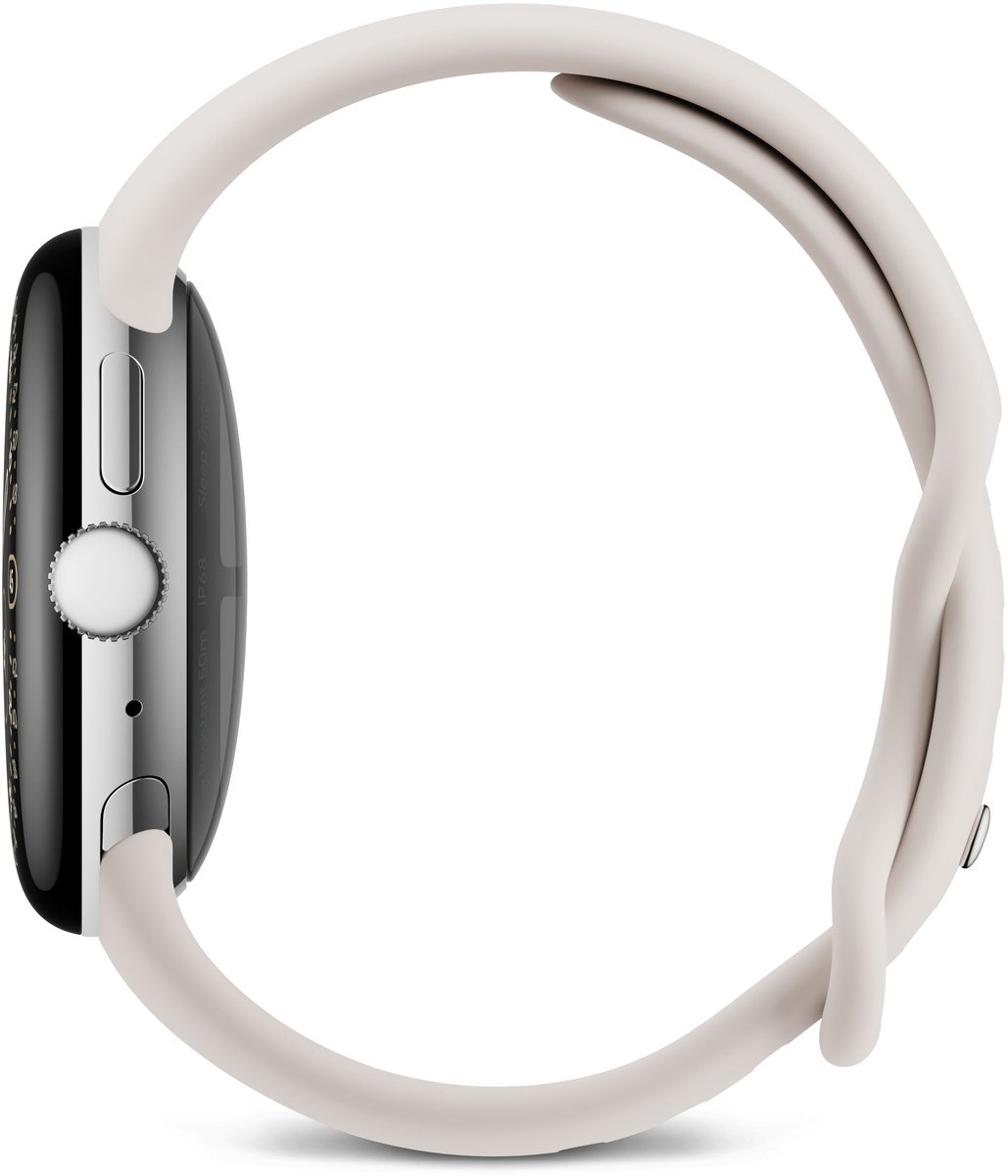 Google Pixel Watch 4 - Smartwatch - 41mm - WiFi - Silver/Porcelain