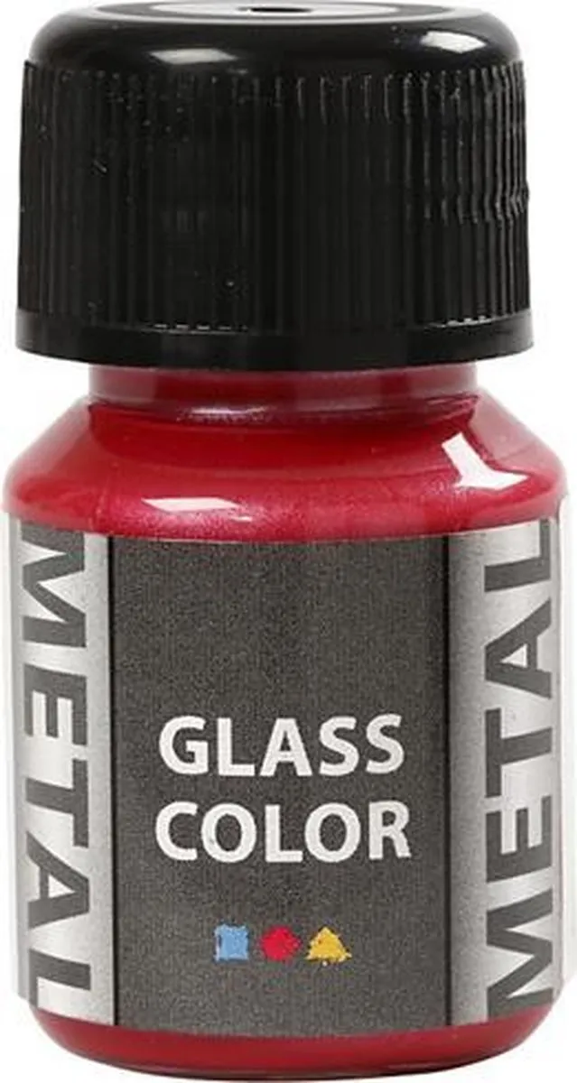 Creativ Company Glass Color Metal Verf Rood 35ml
