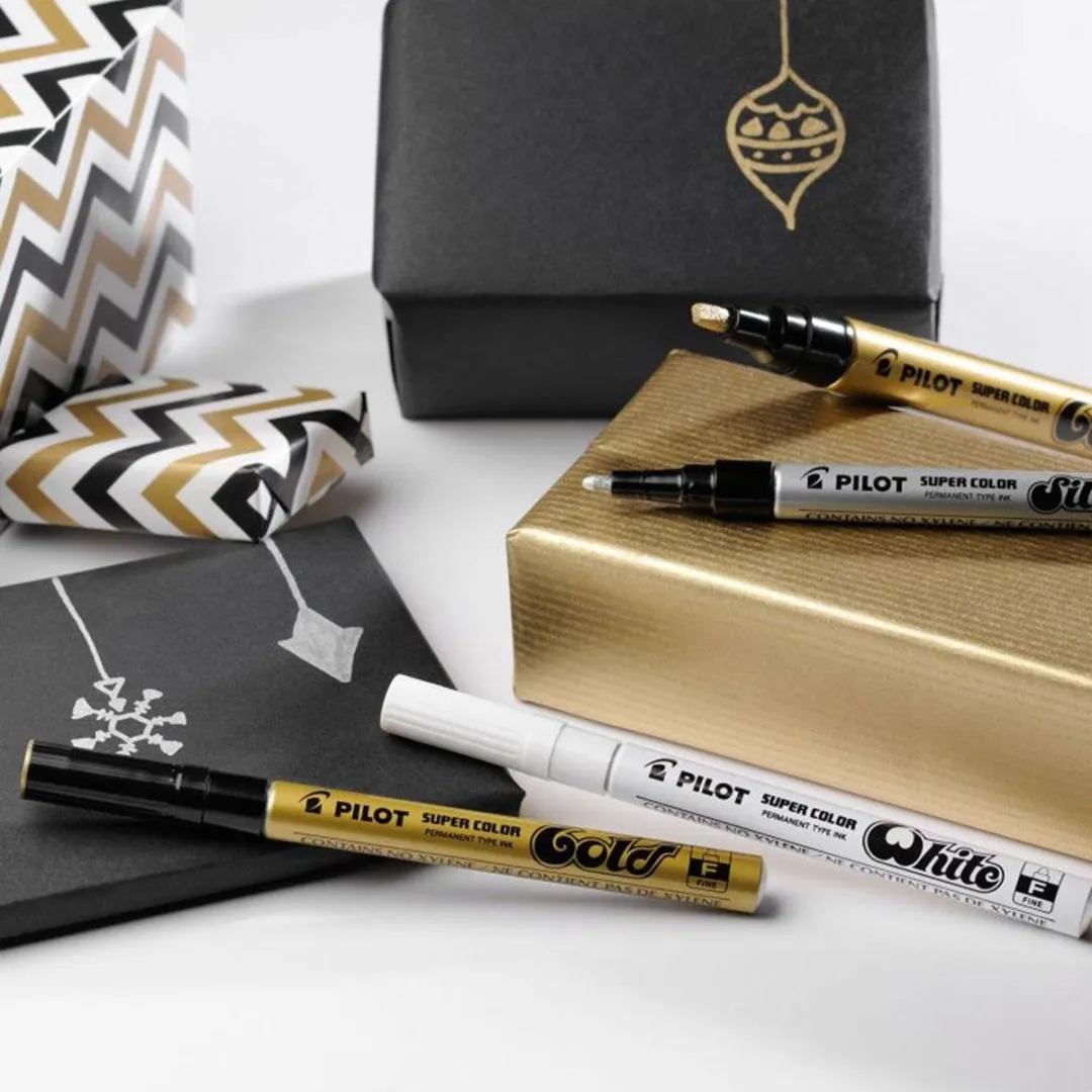 Pilot Super Color Gouden Marker Pen - Medium Tip